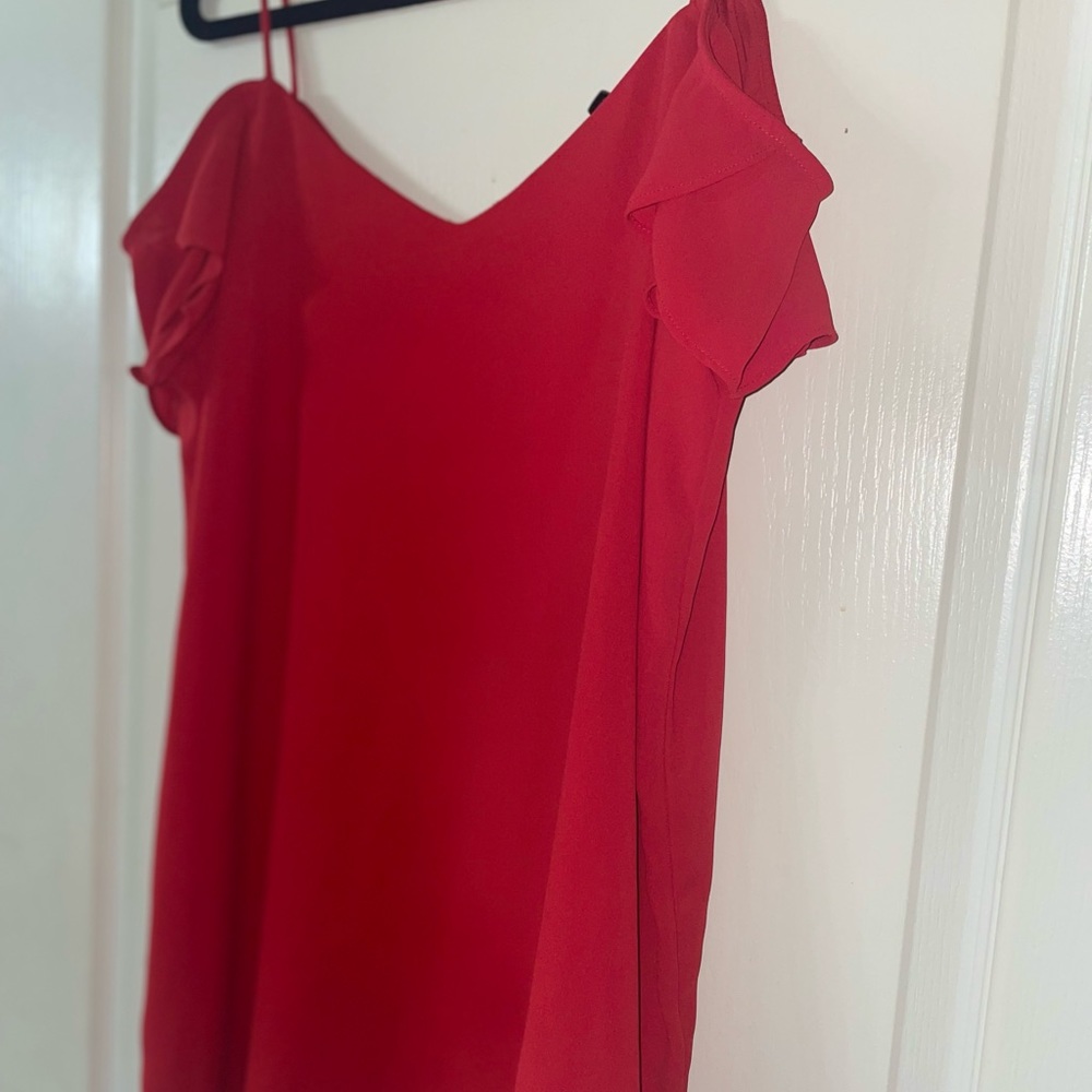 Womens Forever 21 red off-shoulder mini dress size Large